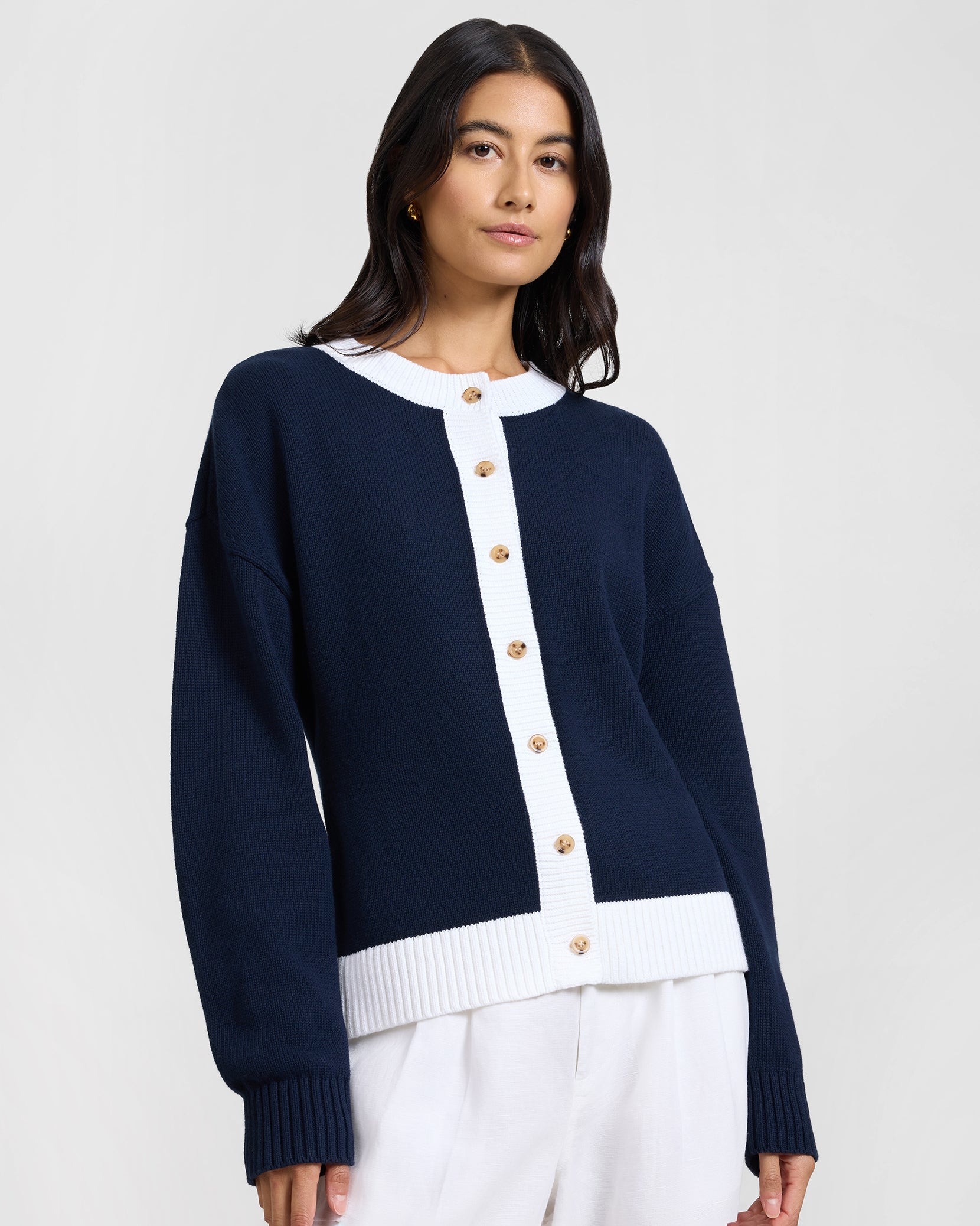 Cotton Fitted Cardigan – onia