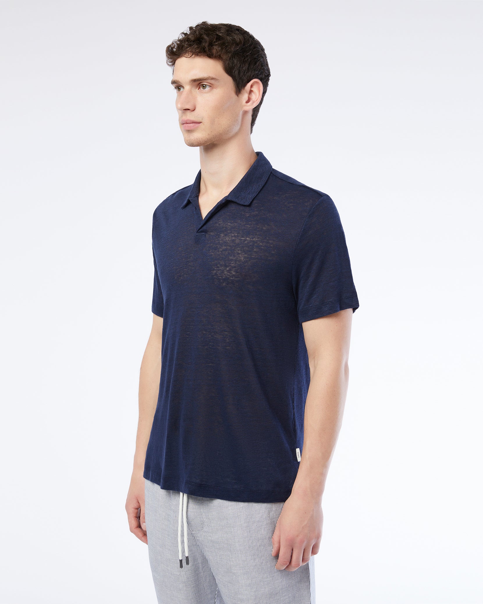 Shaun Linen Jersey Polo | Onia