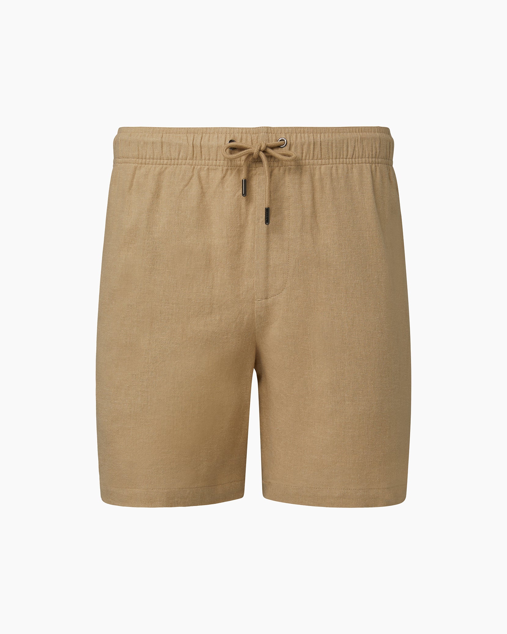 Men's pull on khaki fashion shorts