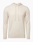 Egret 100% Cashmere Hooded Pullover