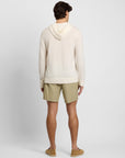 Egret 100% Cashmere Hooded Pullover