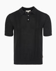 Silk Ribbed Knit Polo