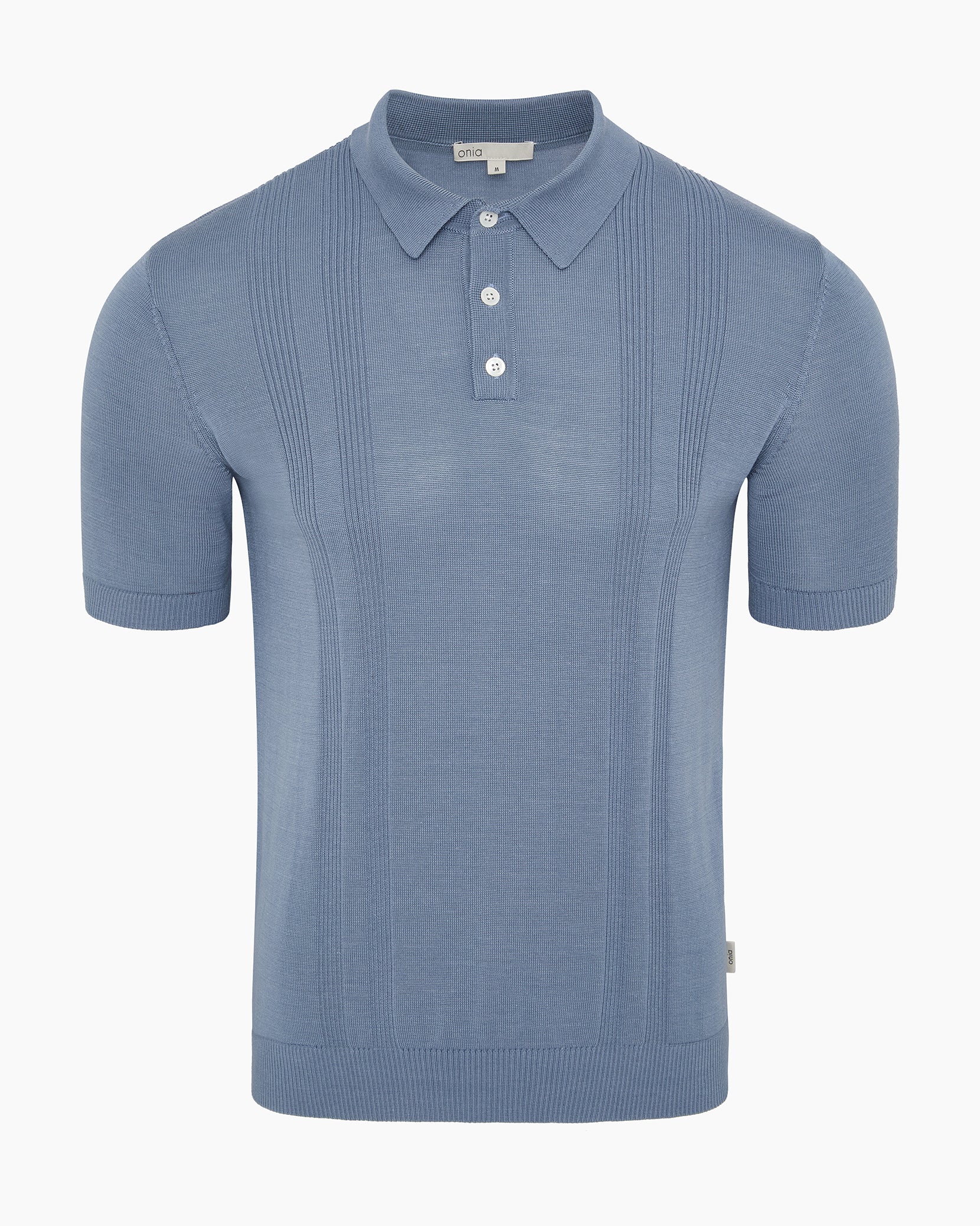 Silk Ribbed Knit Polo – onia