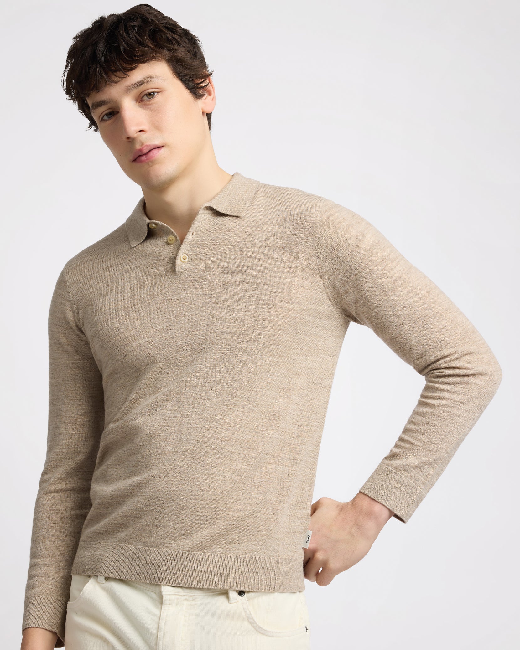 Extra Fine Merino Wool Long Sleeve Polo – onia