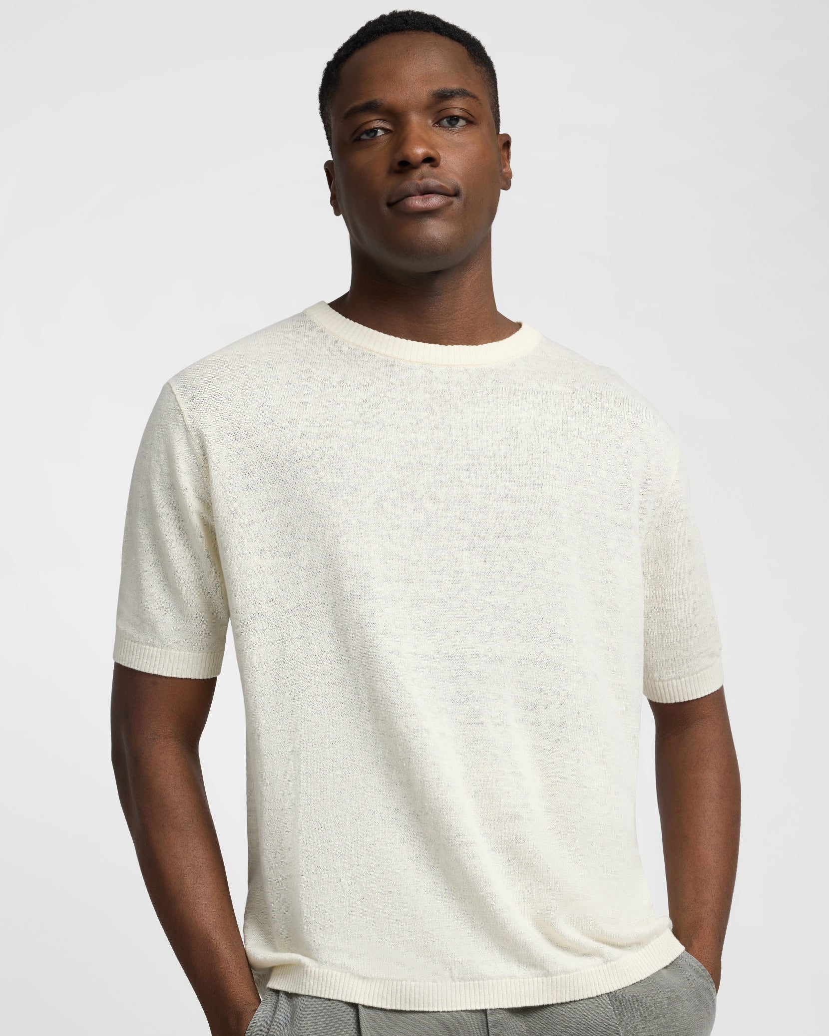 Linen Knit Tee Shirt – onia