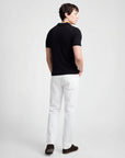 Extra Fine Merino Wool Short Sleeve Johnny Collar Polo
