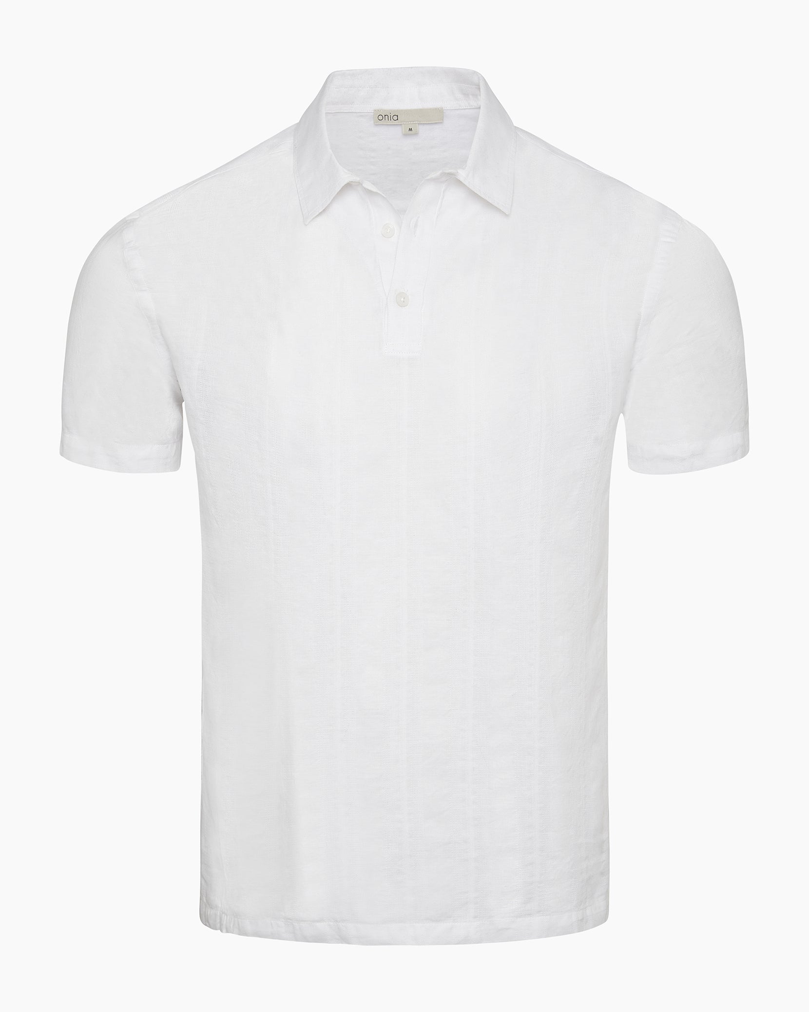 Cotton Linen Pop-Over Polo – onia