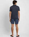Midnight Stretch Linen Jersey Short Sleeve Polo