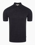 Midnight Stretch Linen Jersey Short Sleeve Polo