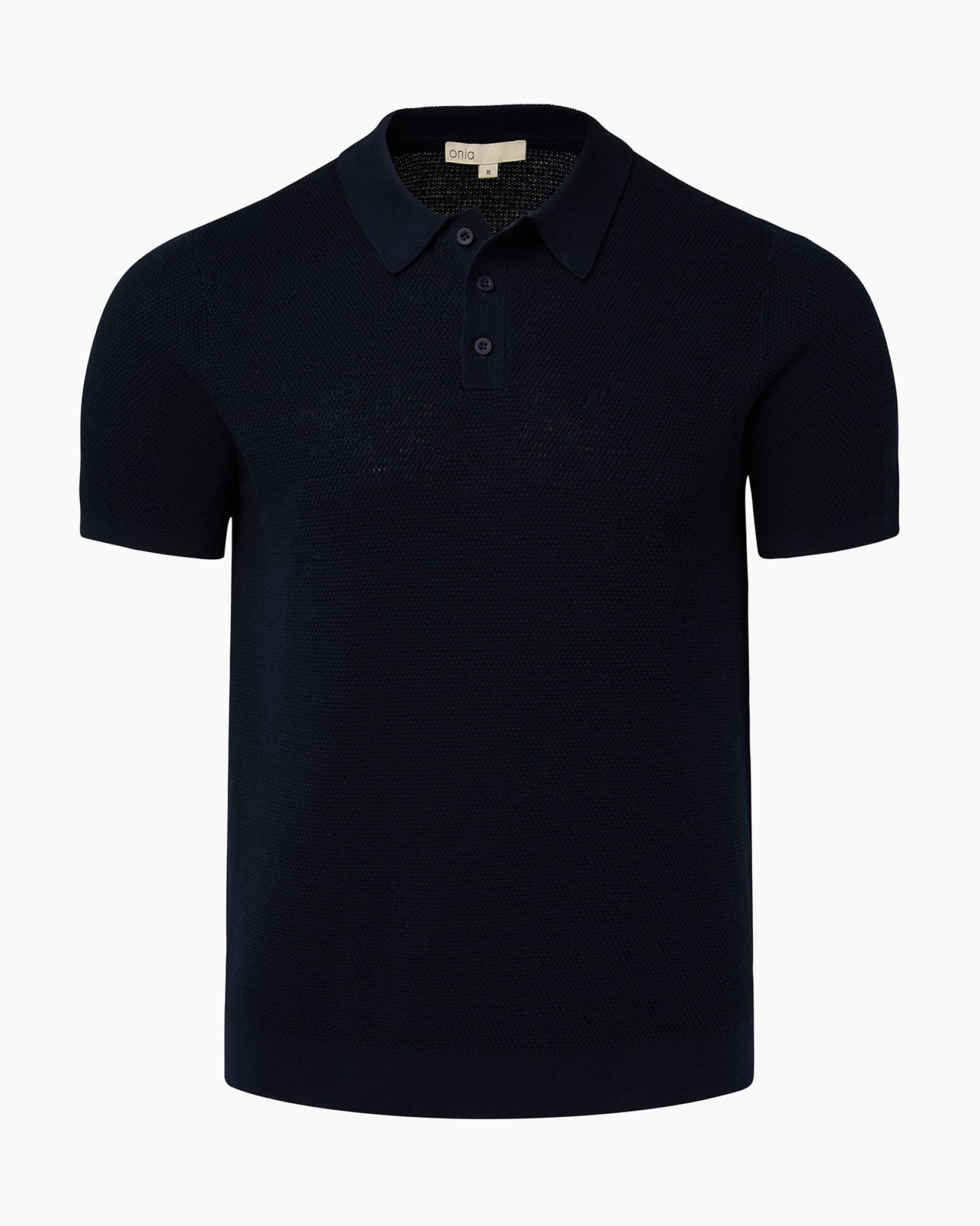 Cotton Textured Knit Polo – onia