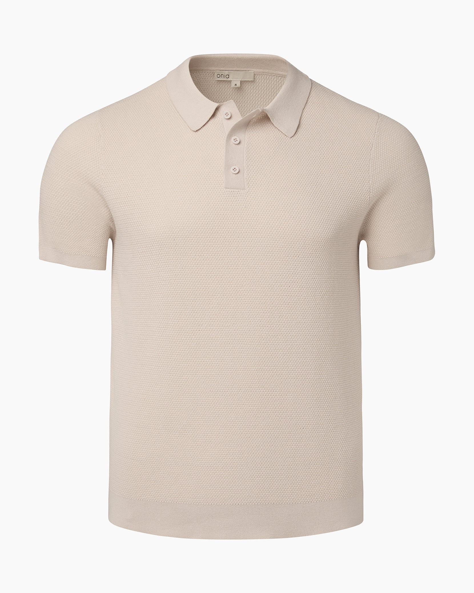 Cotton Textured Knit Polo – onia