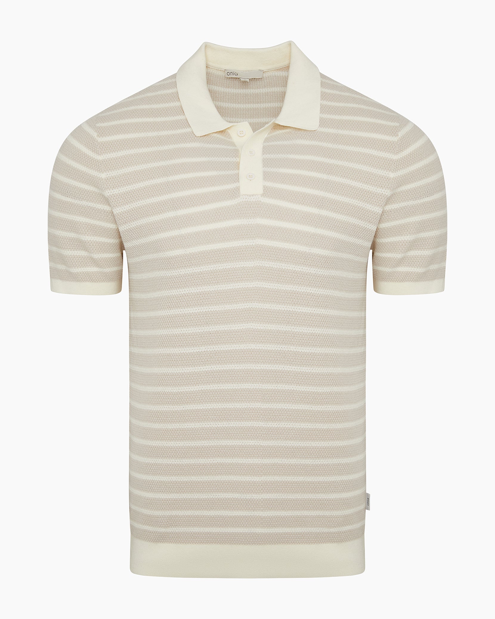 Cotton Textured Knit Polo – onia