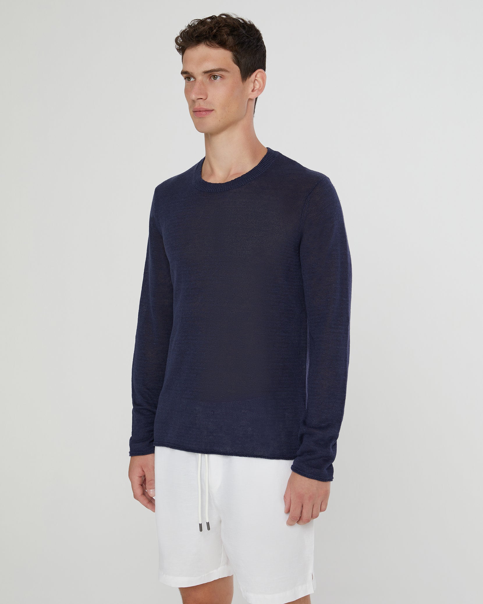 Onia Kevin outlet Linen Crew Neck Sweater