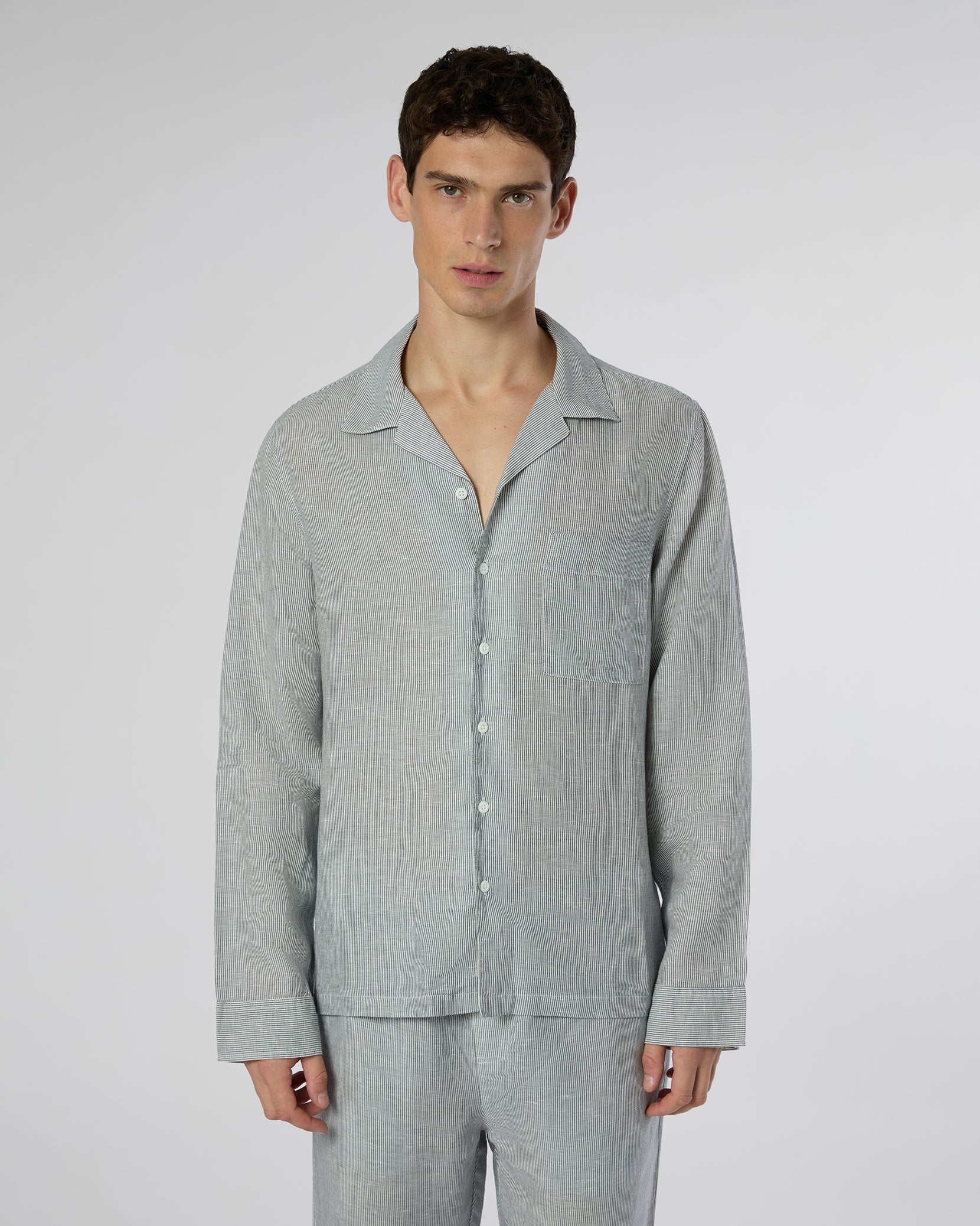 Linen Home Long Sleeve Camp Shirt – onia