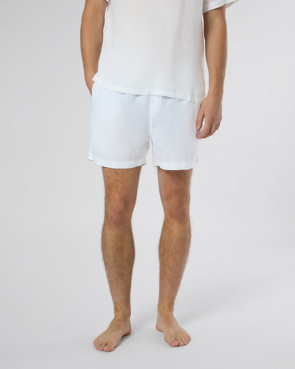 極美品✨ OMMO LINEN SHORT ALL IN ONE 白 現行 byTiMo | Linen Shorts - White
