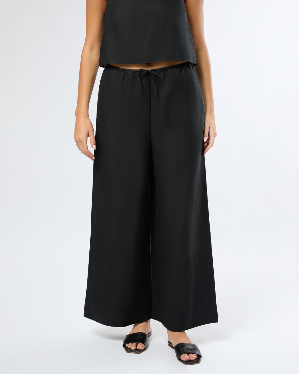 Feelorna Women's Pants, Summer Wide Leg Pants Drawstring
