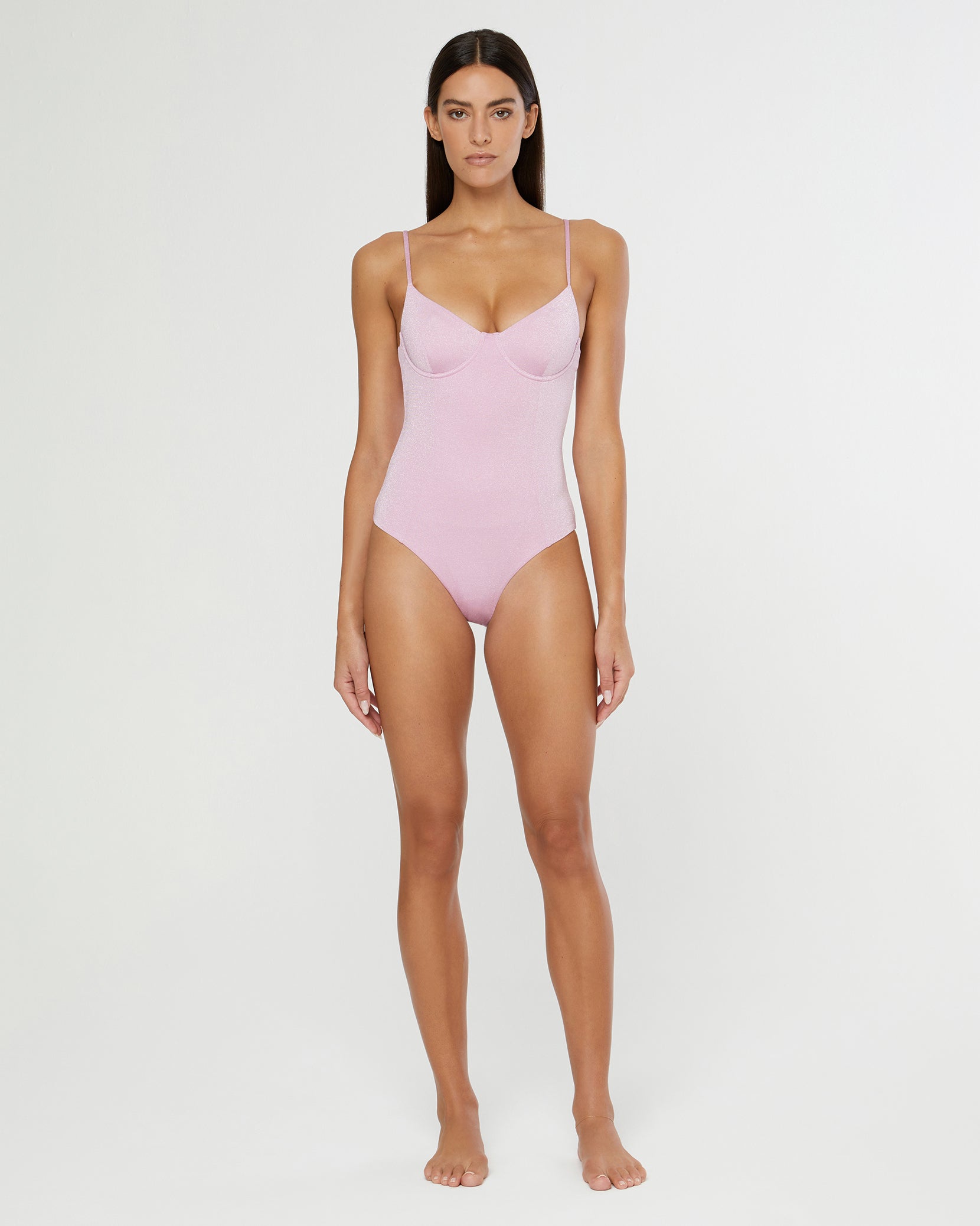 LYSEACIA High Cut Bodysuit Swimwear Women Sexy Long Sleeve One
