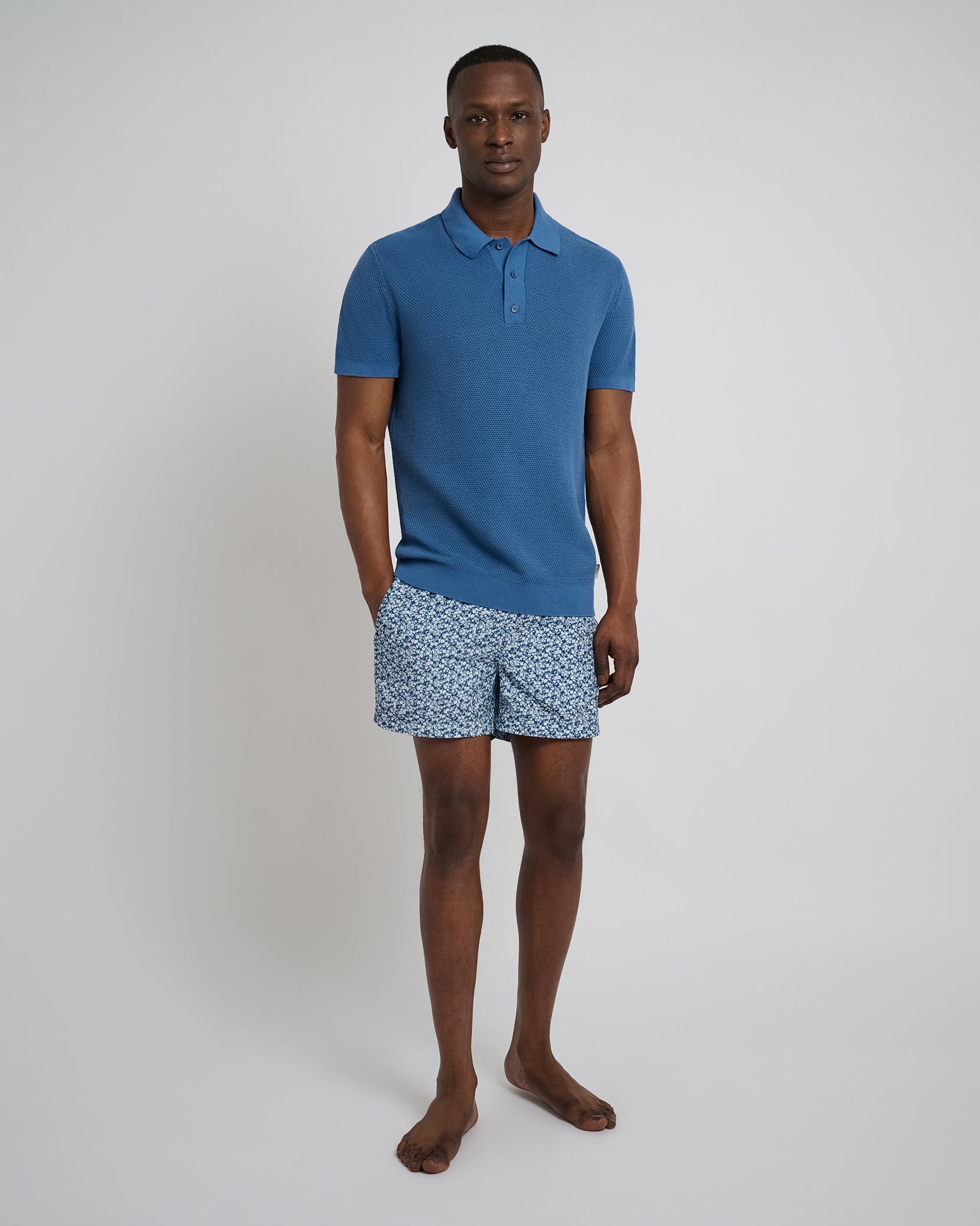 Knit Polo Shirts (Navy) - ZUTOMAYO MART
