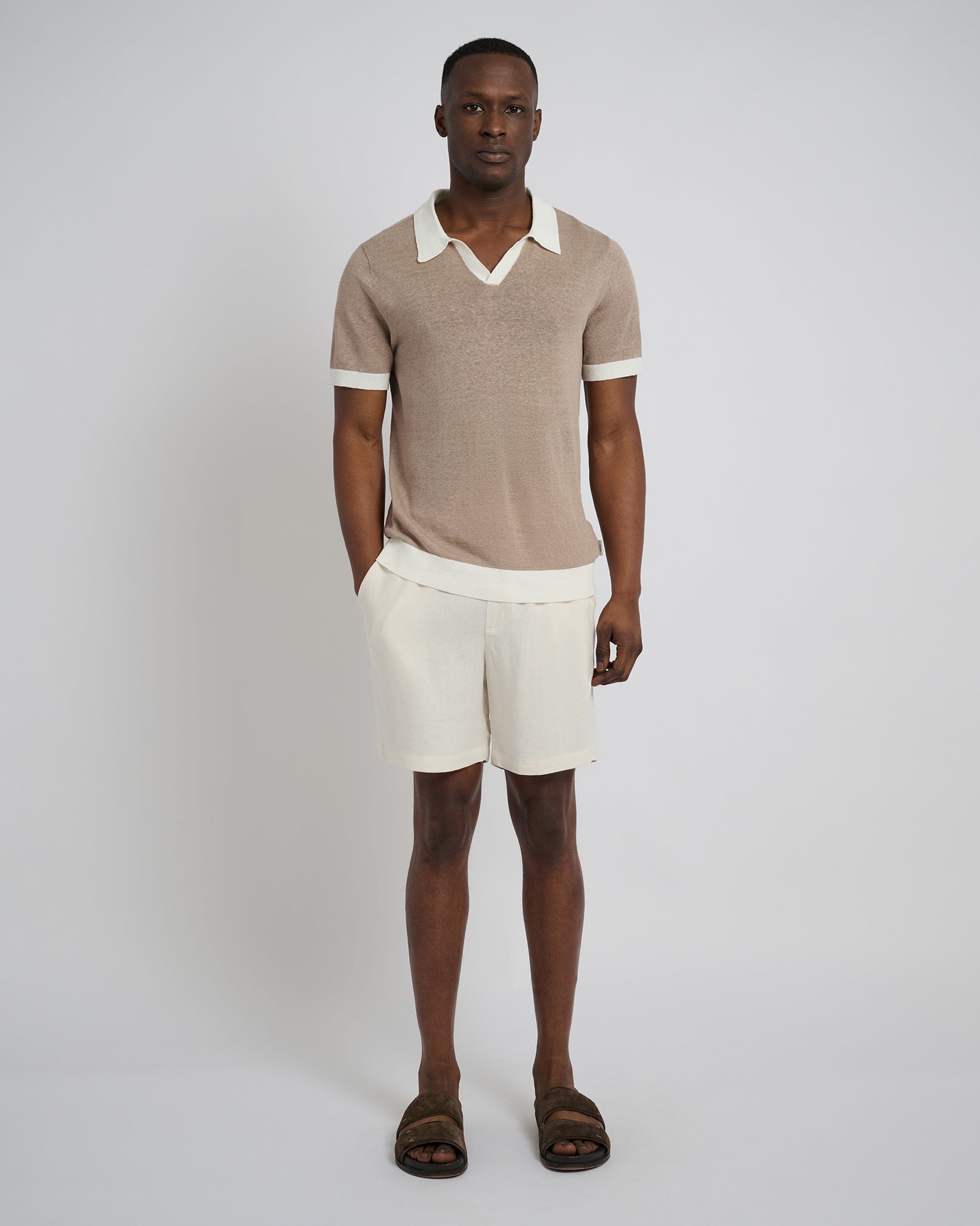 ワンピース OMMO LINEN SHORT ALL IN ONE LINEN SHORT ALL IN ONE ommo