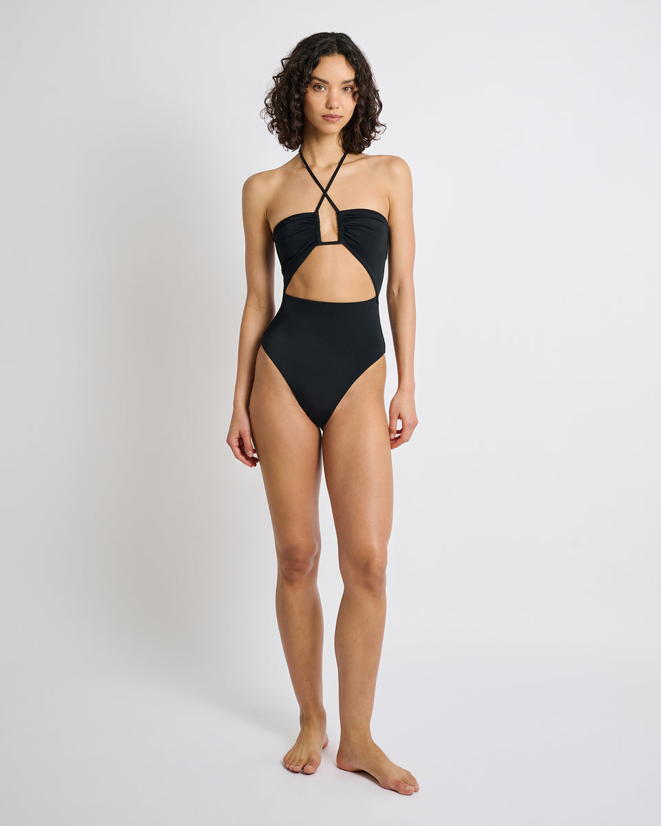 ワンピース Moire Belt One Piece Black ONIA-R25-W-ECOMM-0821-