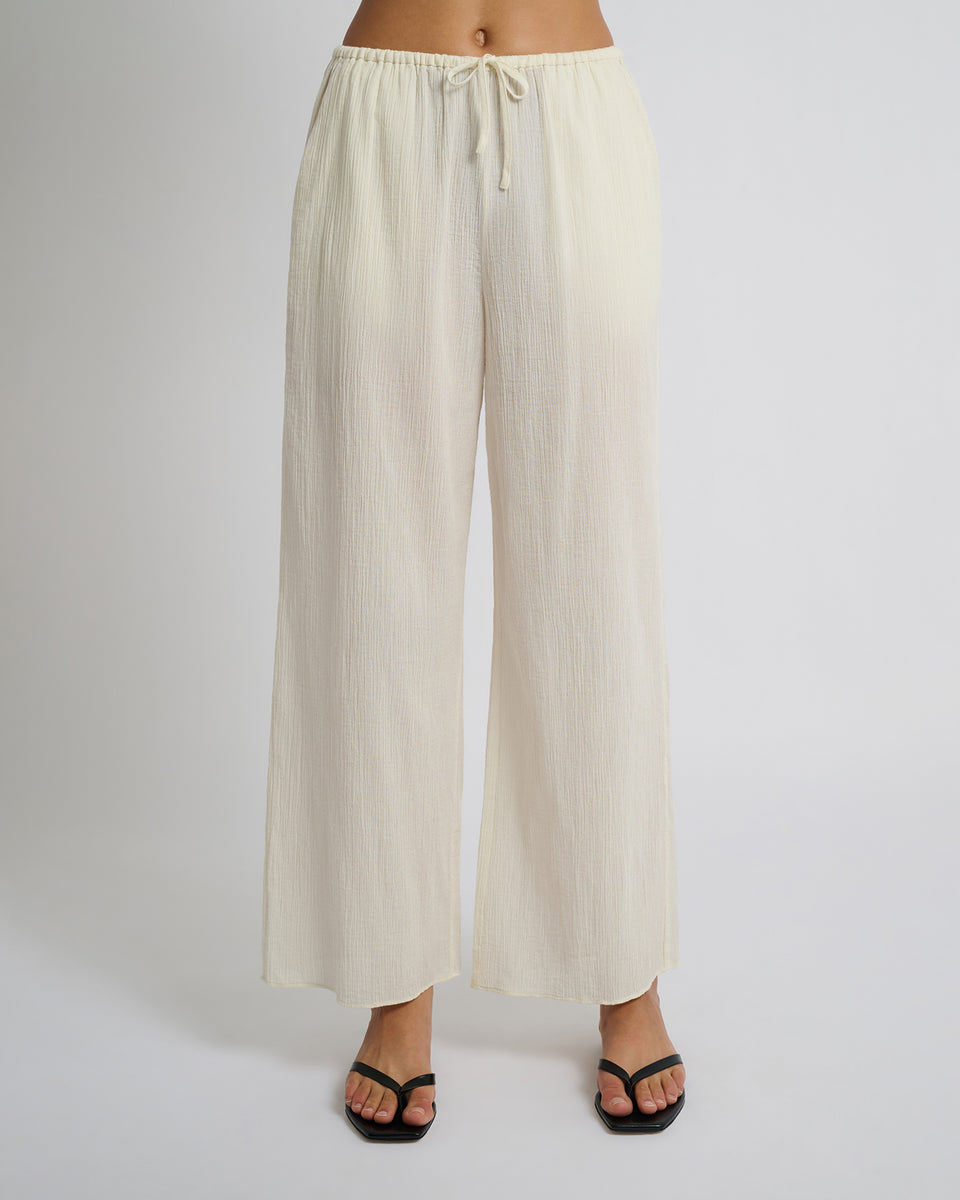 Crinkle Gauze Drawstring Pant – onia