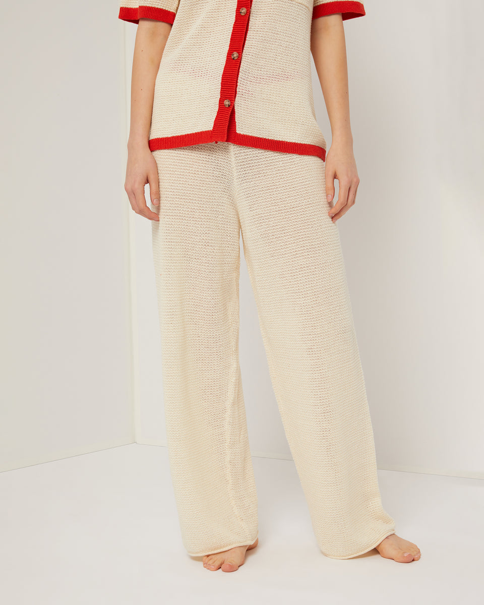 Linen Knit Drawstring Pant – onia