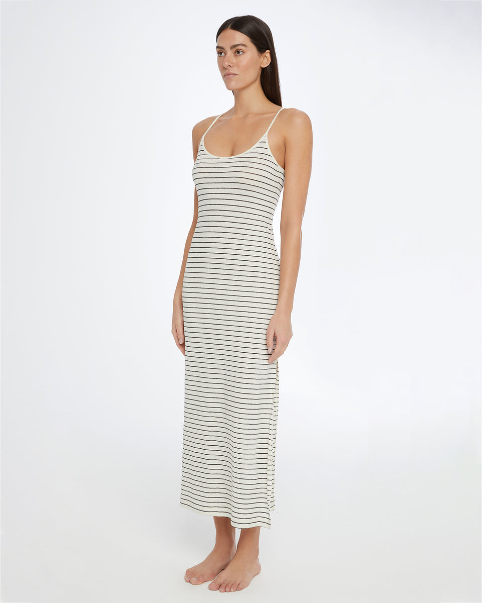 Linen Jersey Scoop Maxi Dress – onia