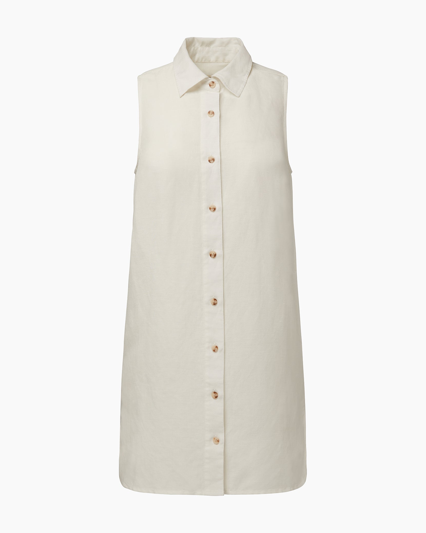 Air Linen Sleeveless Shirtdress onia Air Linen Sleeveless Shirtdress onia