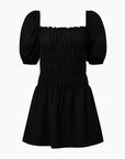 Air Linen Smocked Mini Dress