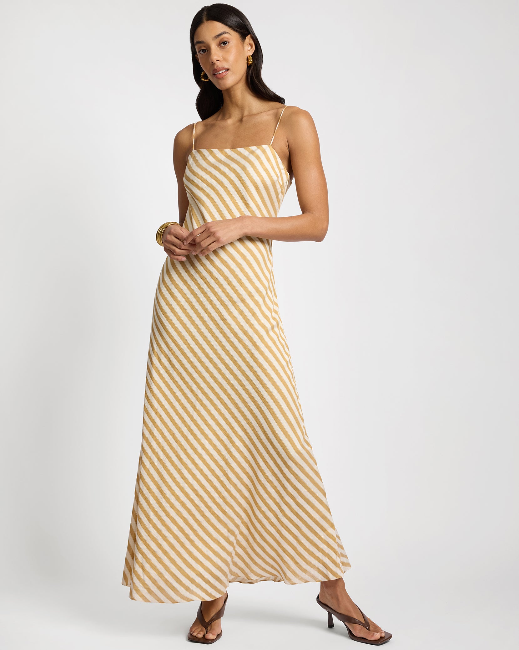 white christmas dresses Made with Sustainable Silk Midi Slip Dress in Mint Extra Large main image 0