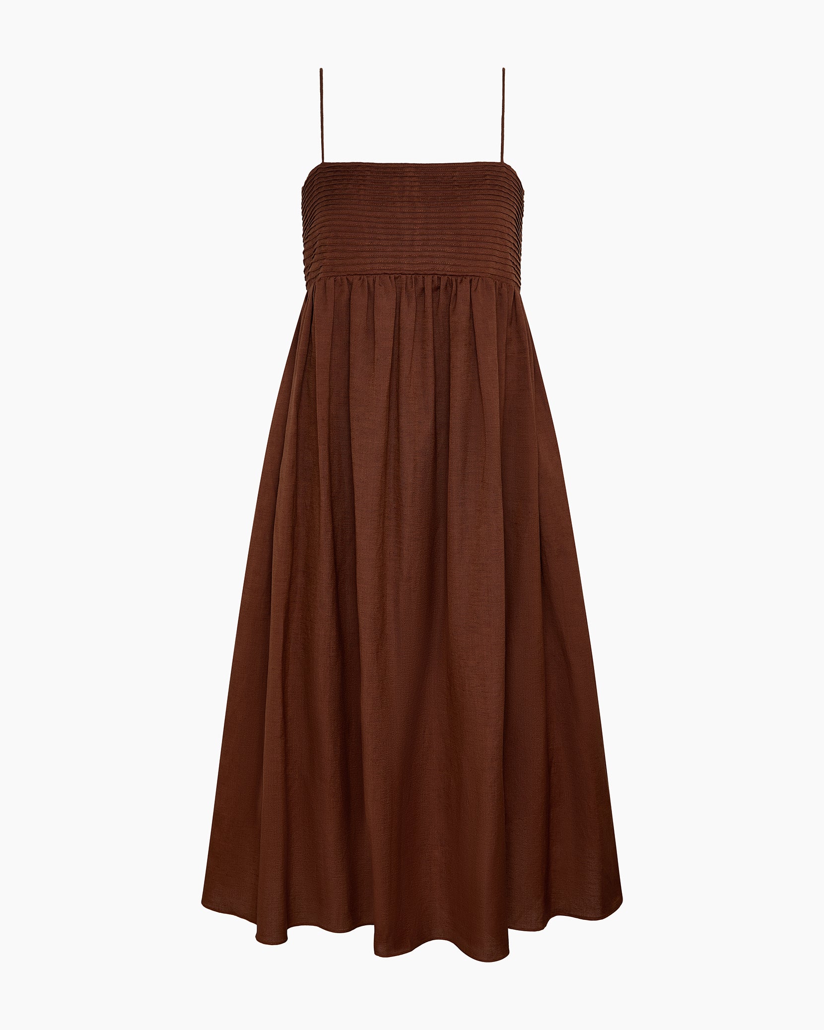 A-Line Pintuck Midi Dress – onia
