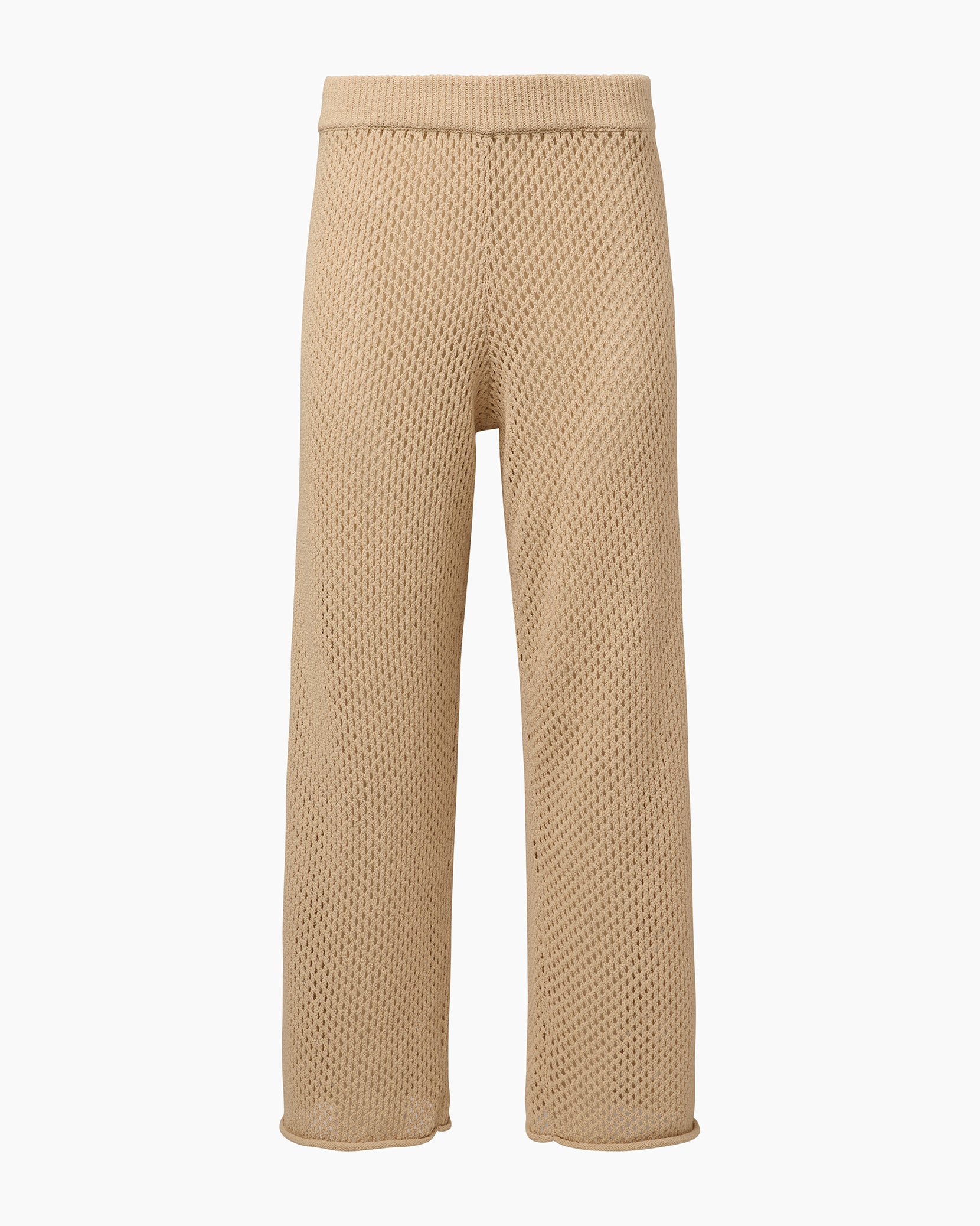 パンツ Norma Kamali SS25 'Crochet' pants (ST1257CRO51 832) MENS PLEAT PANT – Cream – Norma Kamali