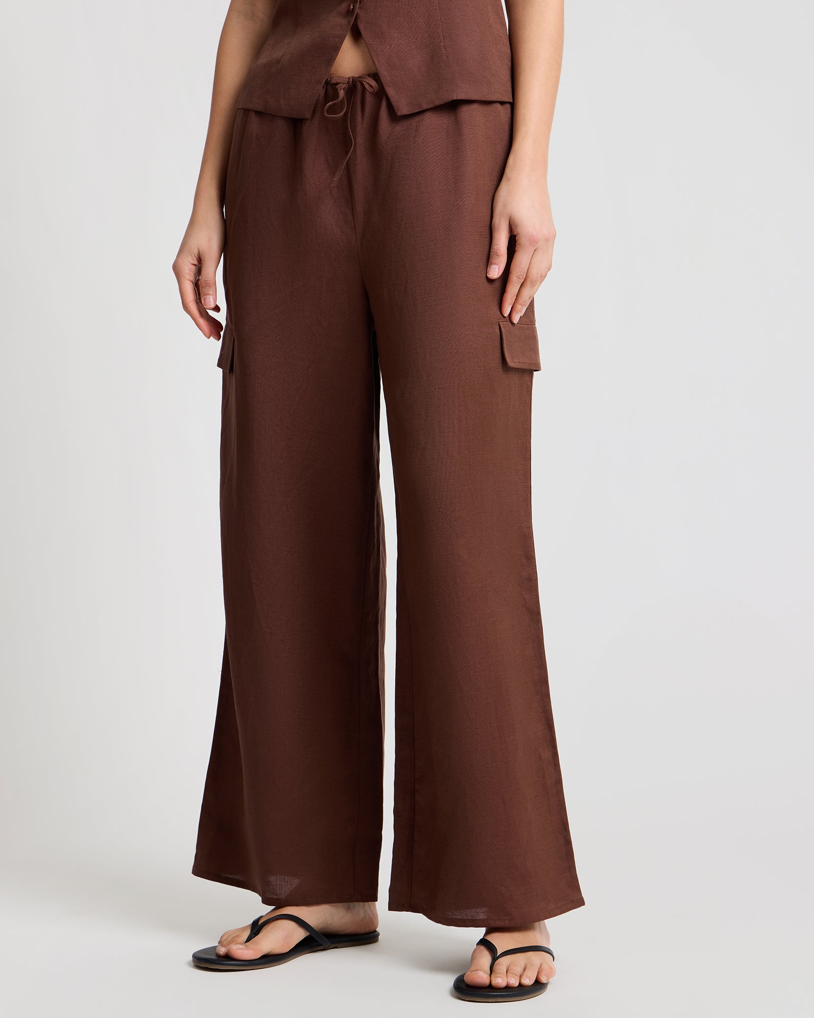 WIRROW linen cargo pants サイズ2 Air Linen Cargo Pant – onia