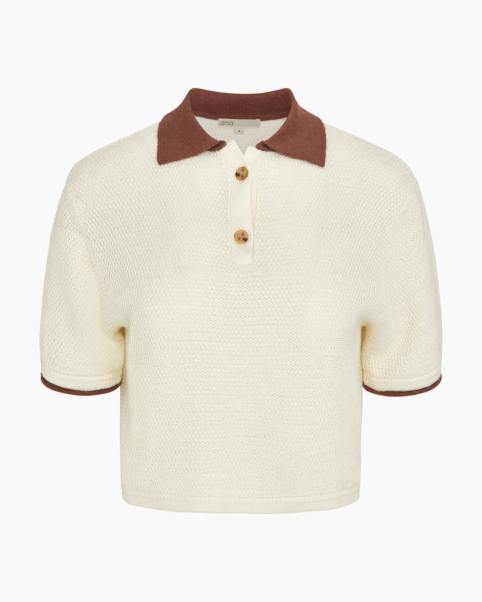 Cropped Knit Polo – onia