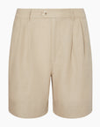 Air Linen Pleated Bermuda Short
