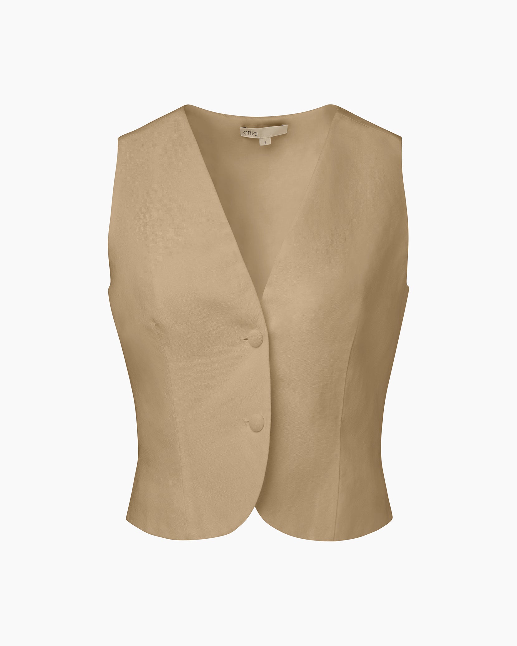 Air Linen Relaxed Vest – onia