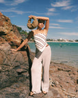 Crochet Knit Drawstring Pant