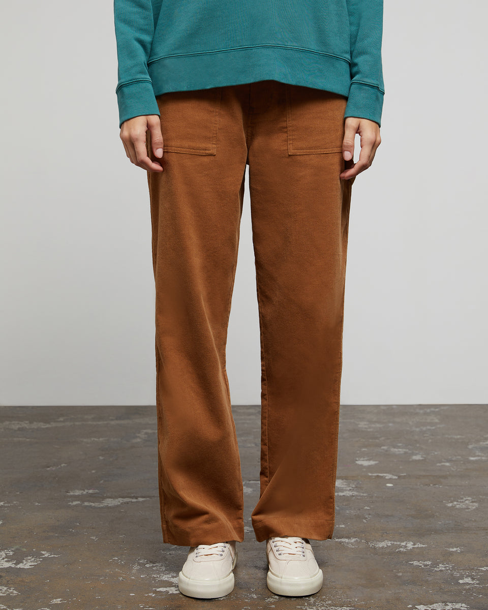 Wide Leg Corduroy Carpenter Pant