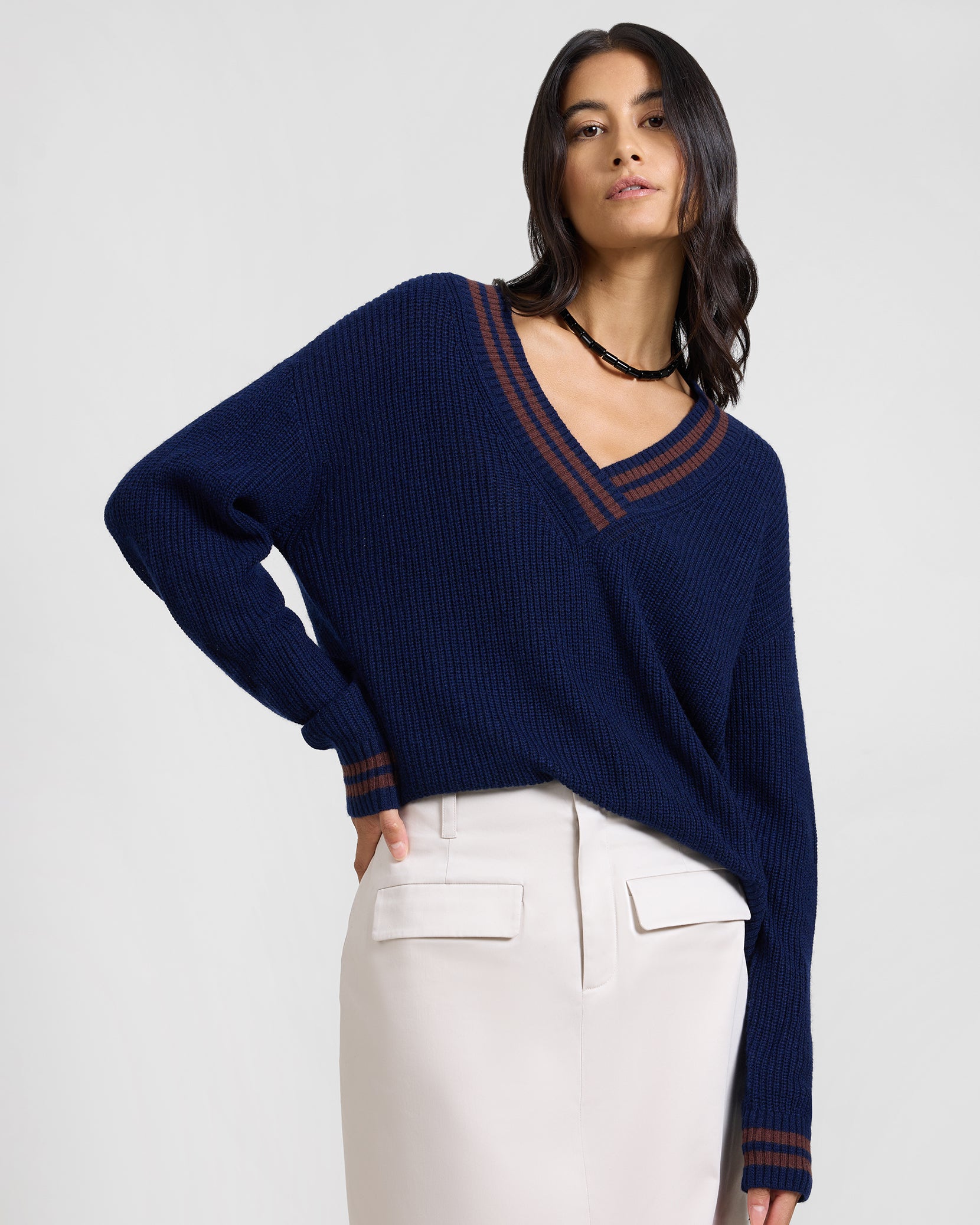 Noir Navy/Chestnut