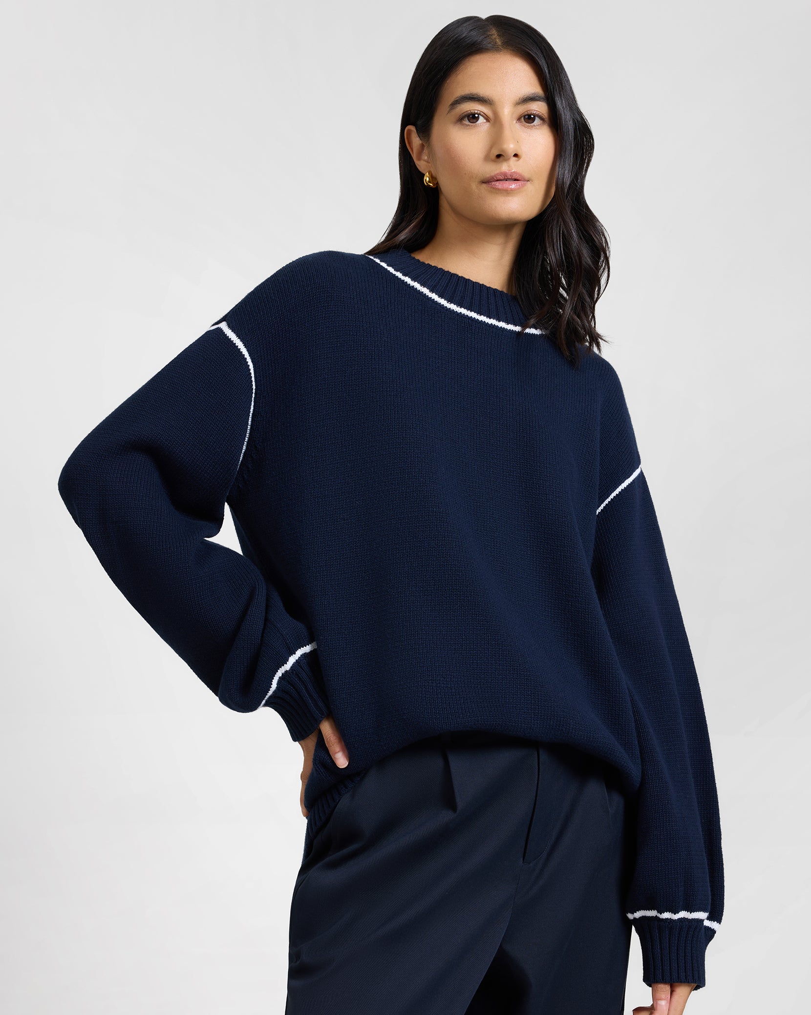 Noir Navy/White