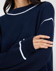 Noir Navy/White