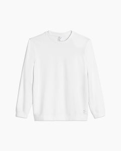 Garment Dye Crewneck Sweatshirt in White - 1 - Onia