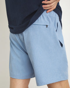 Land to Water Stretch Short in Dusk Blue - 4 - Onia