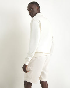 Garment Dye Terry Pullover in White - 4 - Onia