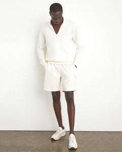 Garment Dye Terry Cargo Short in White - 2 - Onia