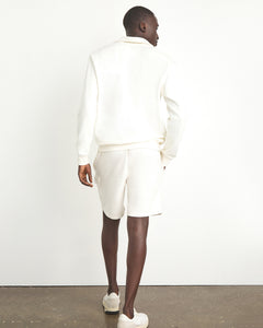 Garment Dye Terry Cargo Short in White - 7 - Onia