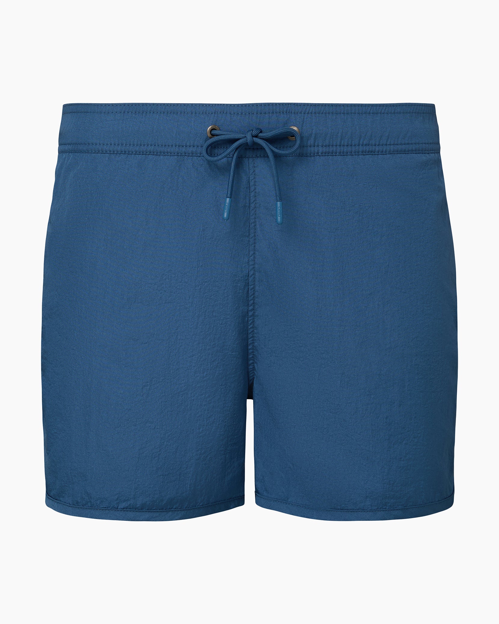 Nylon Crinkle 4&quot; Scallop Swim Trunk