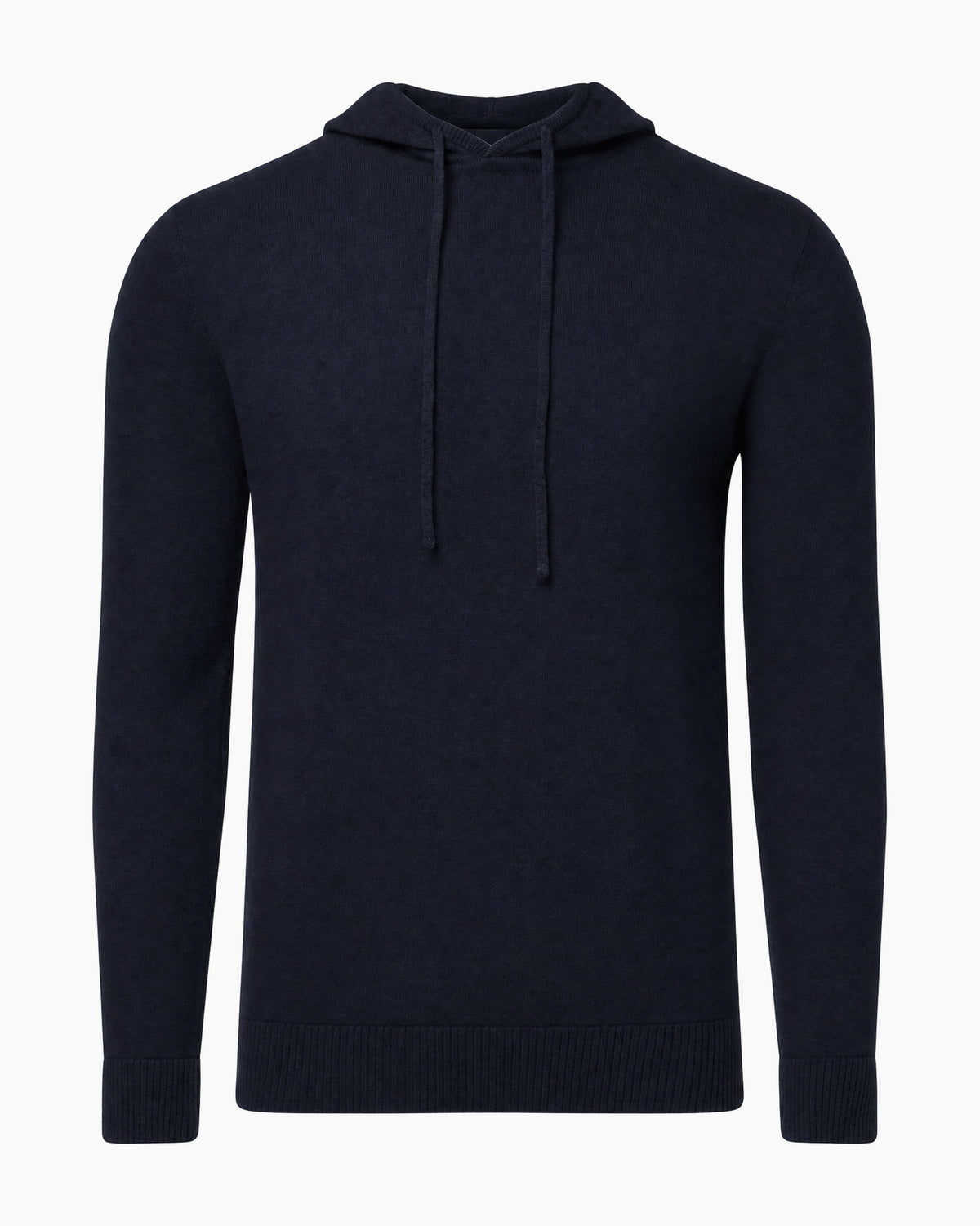 Midnight 100% Cashmere Hooded Pullover