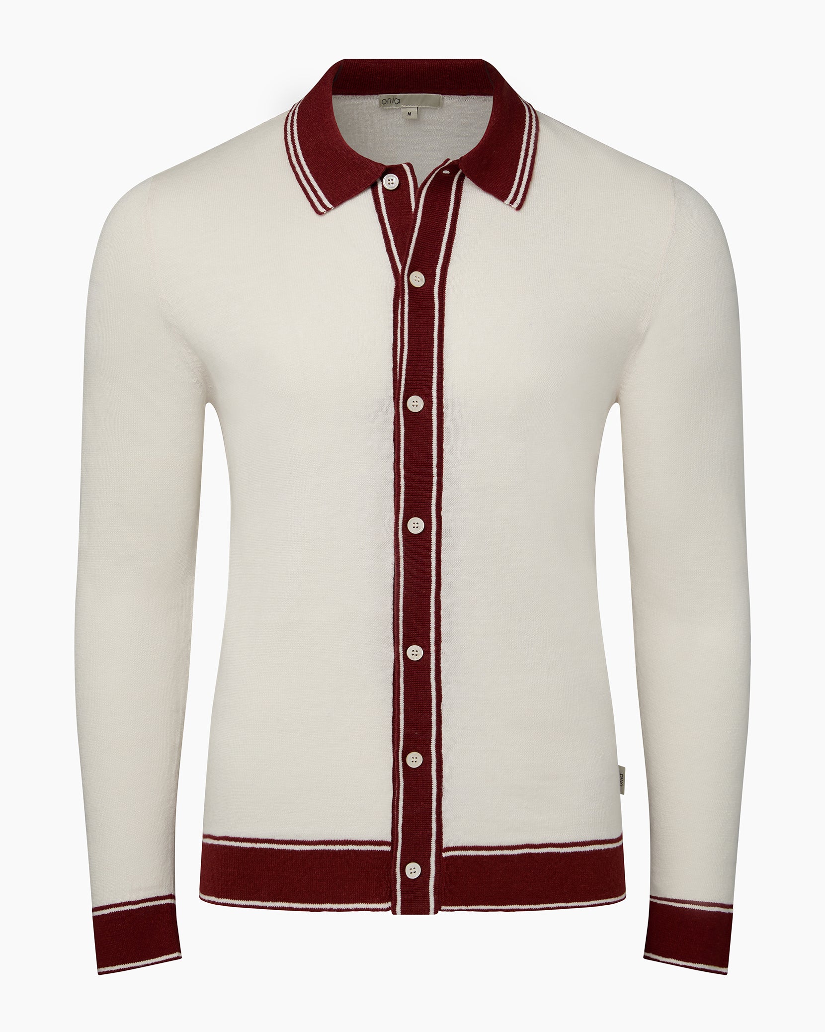 Linen Long Sleeve Sweater Polo – onia