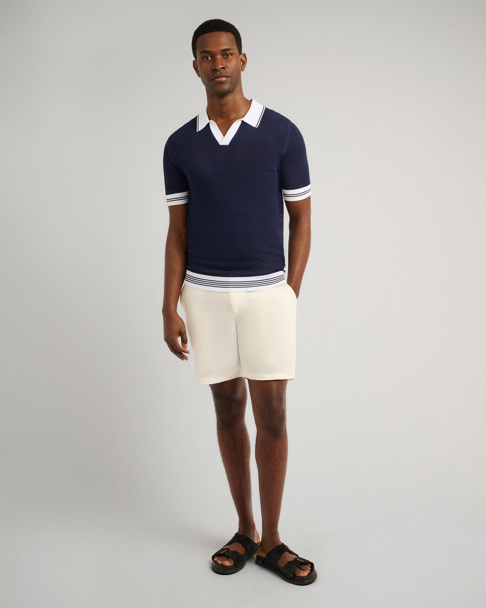 Deep Navy/White